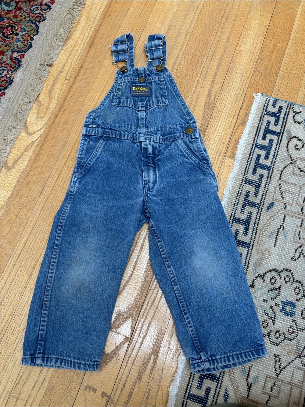OshKosh B'gosh Vintage-Style Blue Denim Kids Overalls